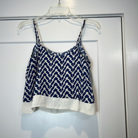 Altar’d State Navy and White Patterned Camisole size small. - Picture 4 of 5